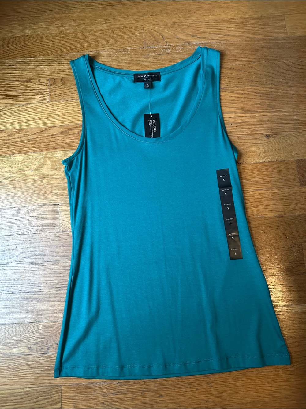 Banana Republic Teal Scoop Neck Tank Top